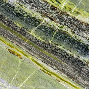 Marmură Irish Green, lucioasă